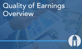 Quality of Earnings Overview