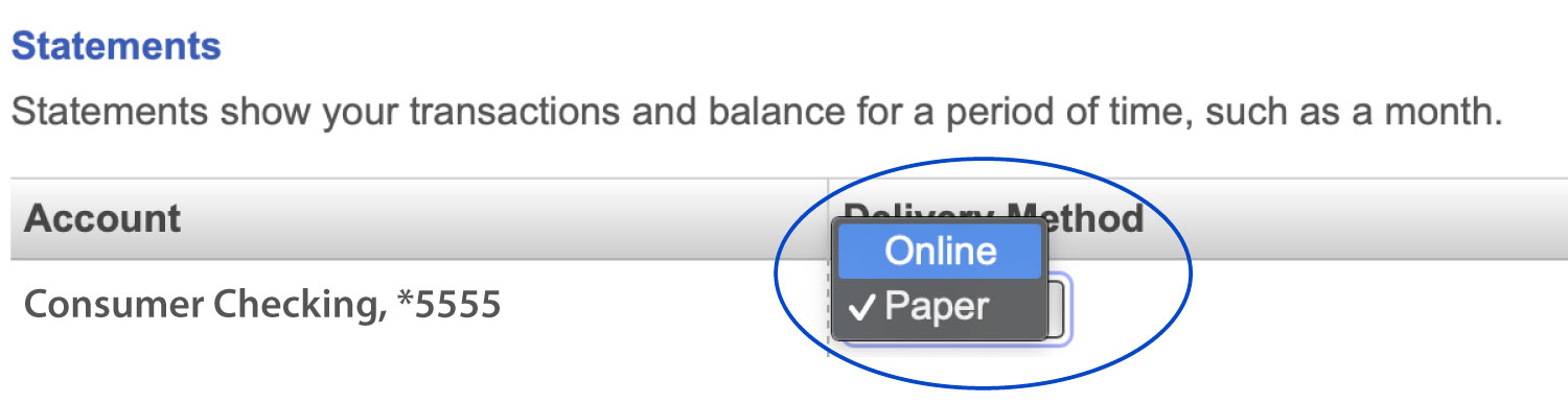 select online rather than paper