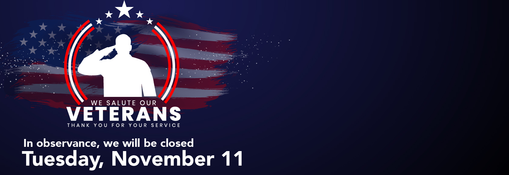 Veteran's day banner image
