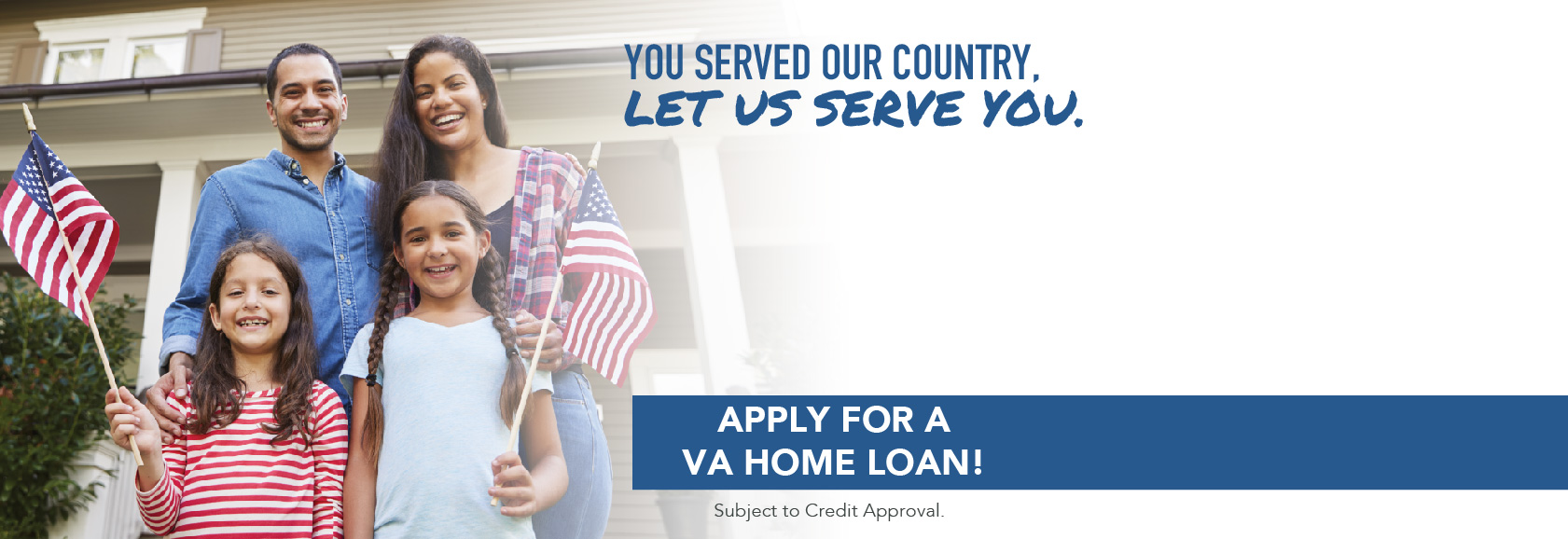 VA mortgage banner ad image