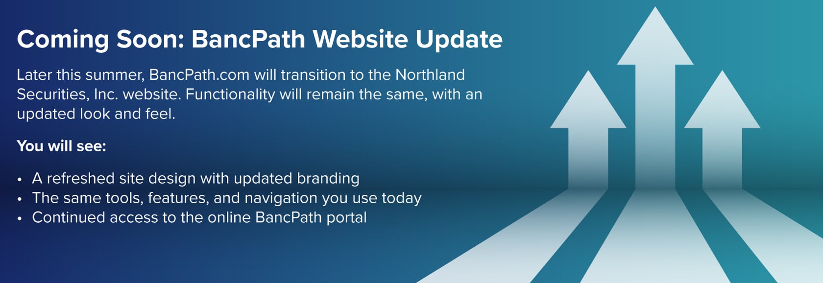 Bancpath website redirect this summer banner image