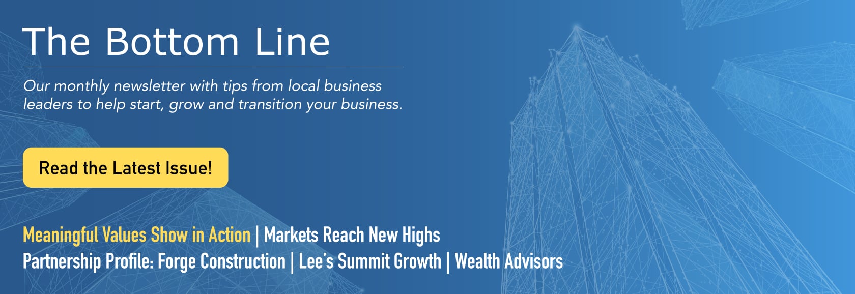 The Bottom Line banner ad