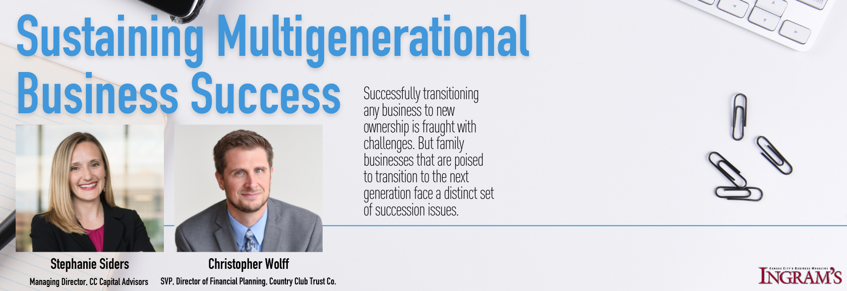 Sustaining Multigenerational Business Success banner image