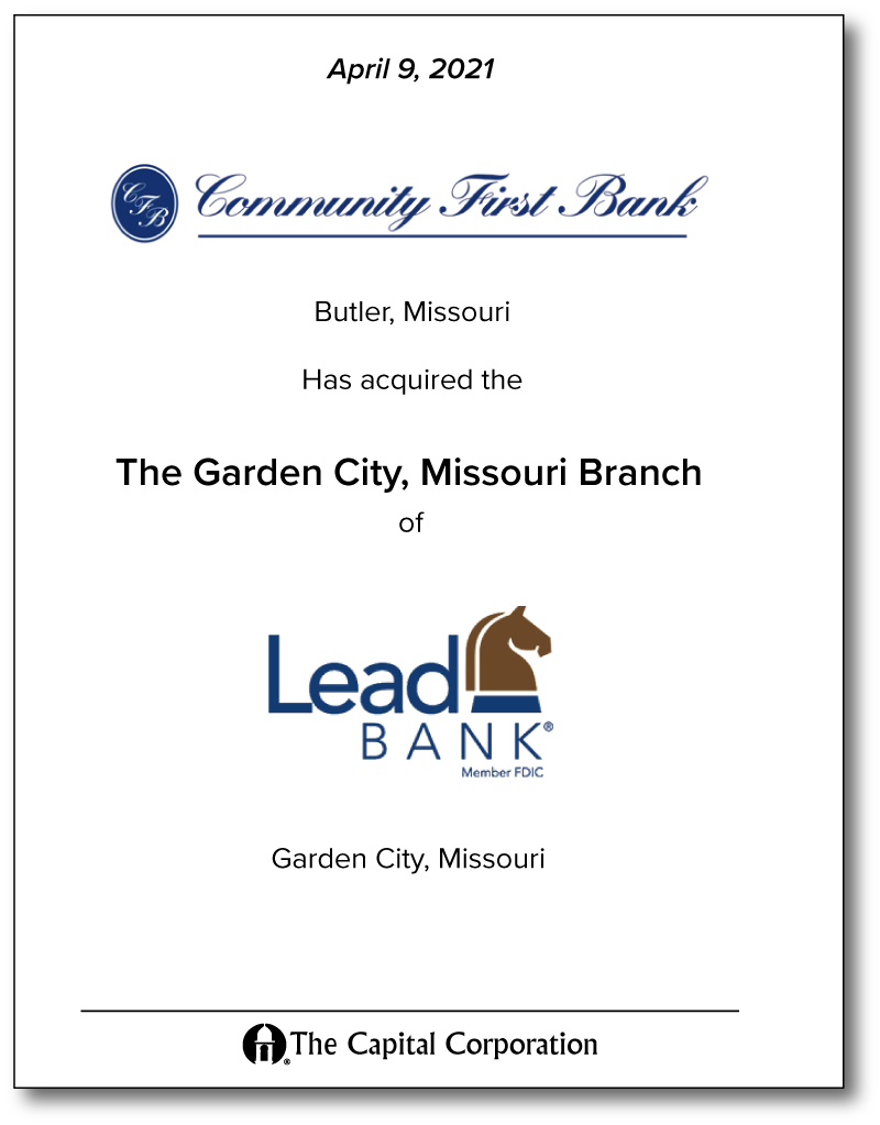 Community First Bank / Lead Bank