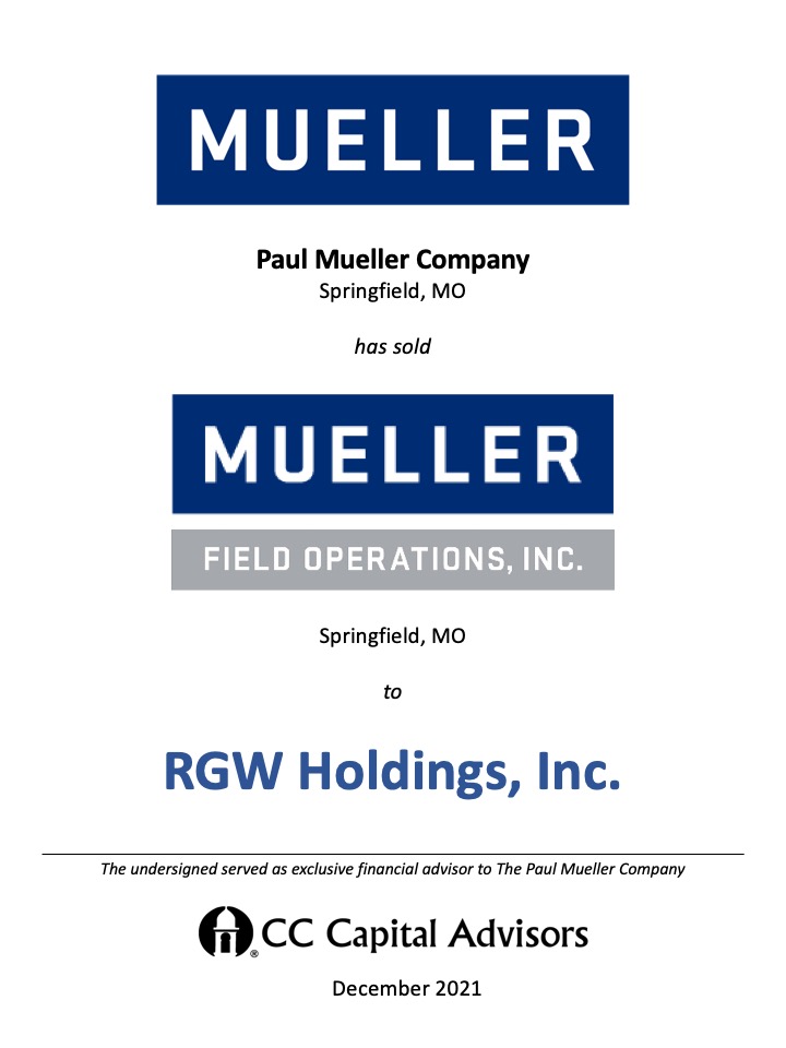 Mueller/RGW Transaction transaction