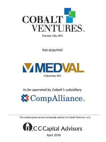Colbalt Ventures - Medval transaction