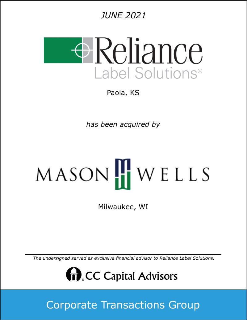Reliance/Mason Wells transaction