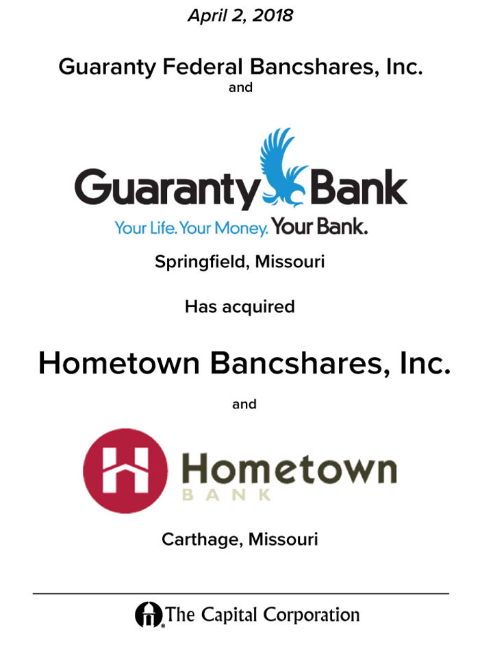 Guaranty Federal Bancshares, Inc transaction