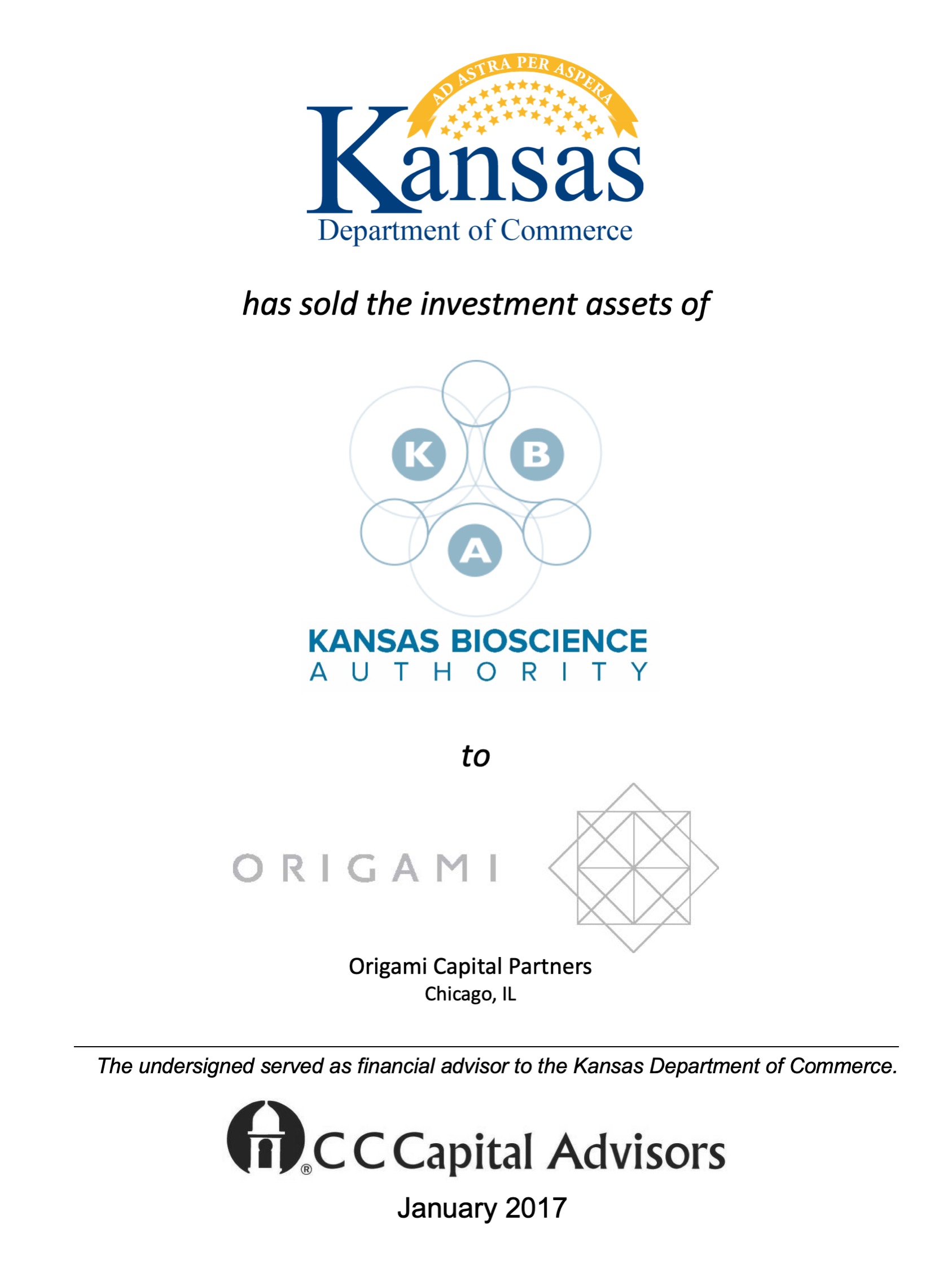 Kansas Bioscience transaction
