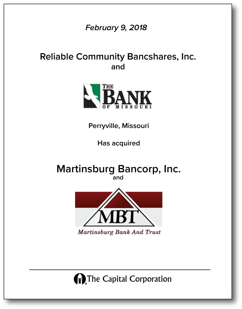 Reliable Community Bancshares, Inc.