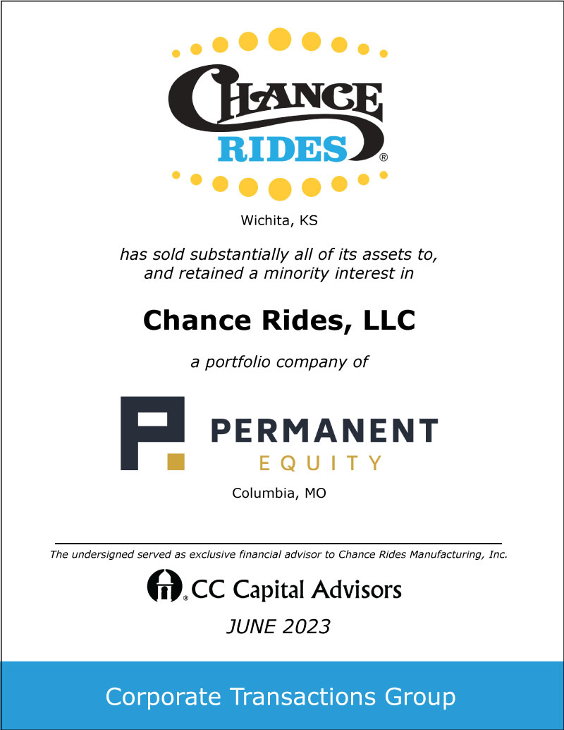 Chance Rides / Permanent Equity transaction