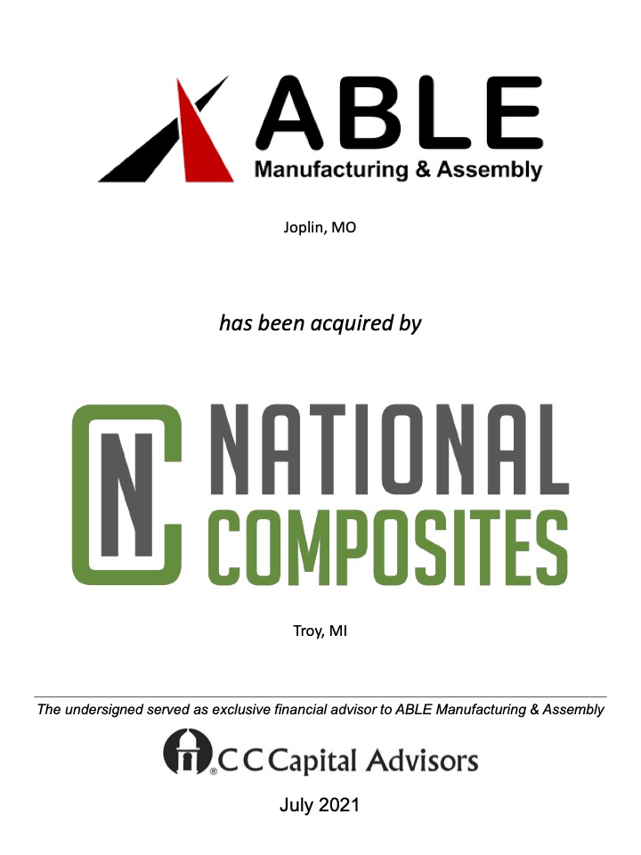 Able / National Composites transaction
