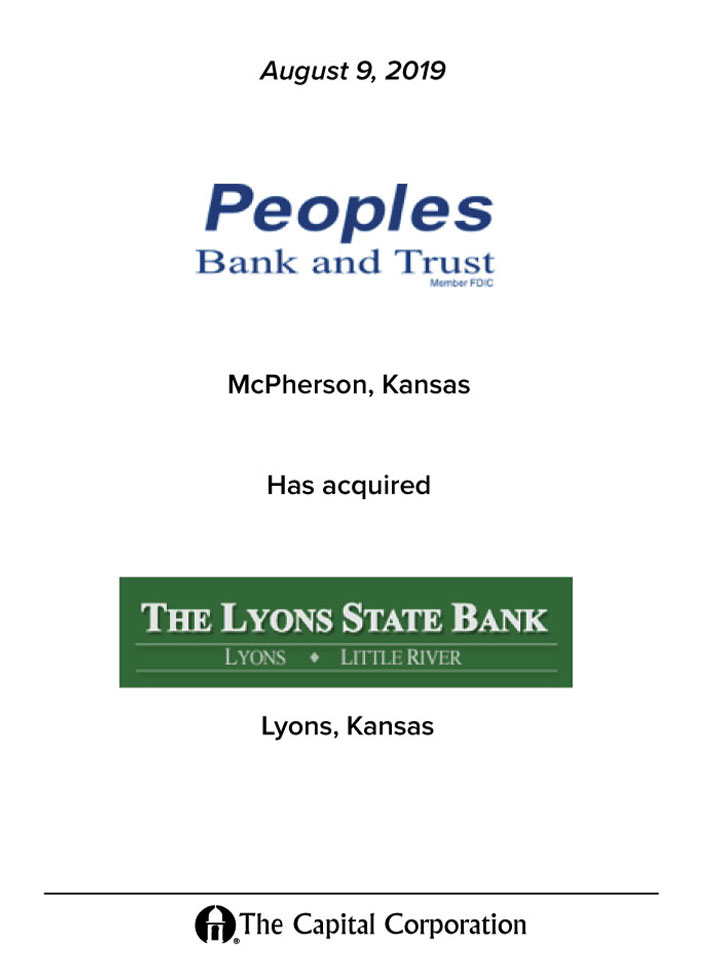 Peoples Bank and Trust transaction