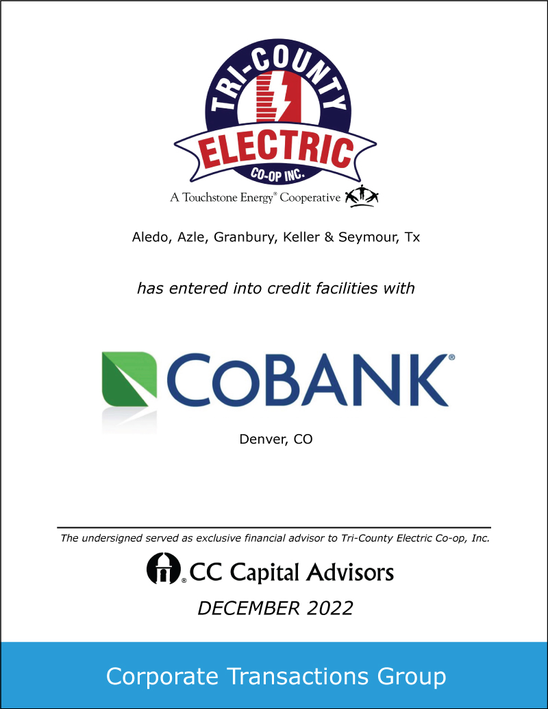 Tri-County Electric / CoBank Transaction transaction