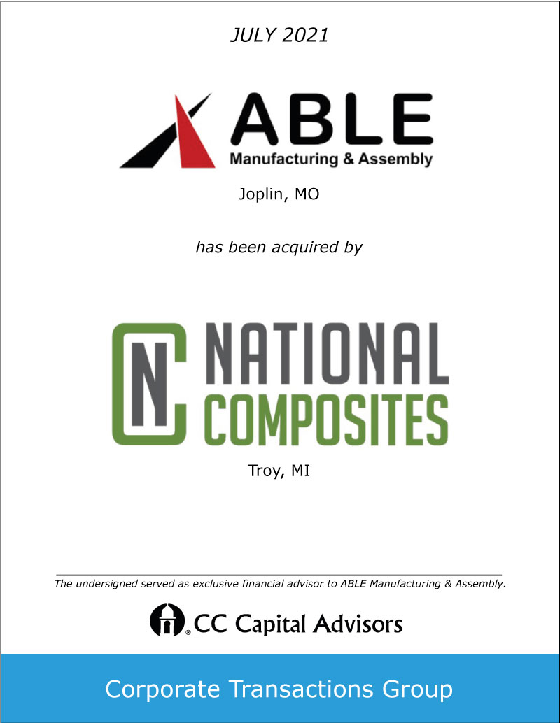 Able / National Composites transaction