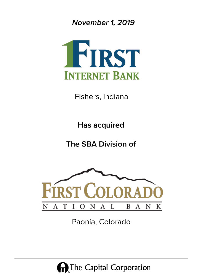 First Colorado Bank transaction