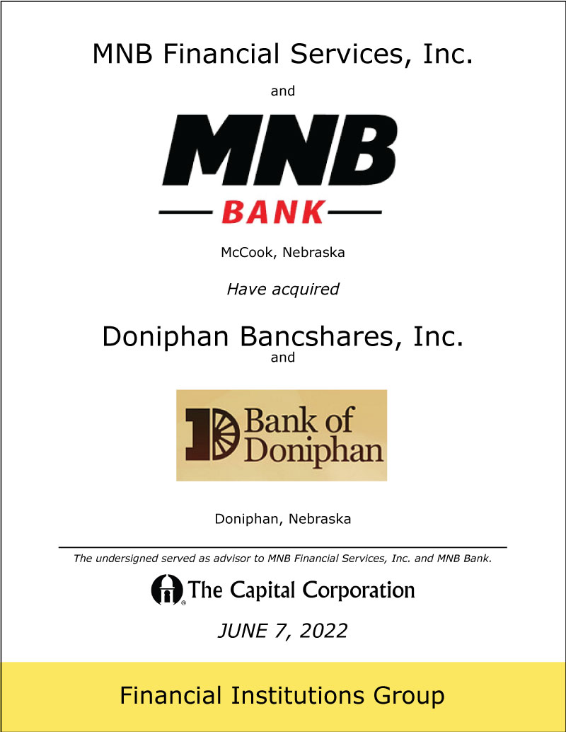 MNB / Doniphan Transaction transaction
