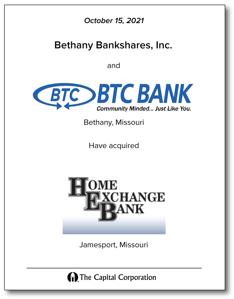 Bethany/Home Exchange Bank
