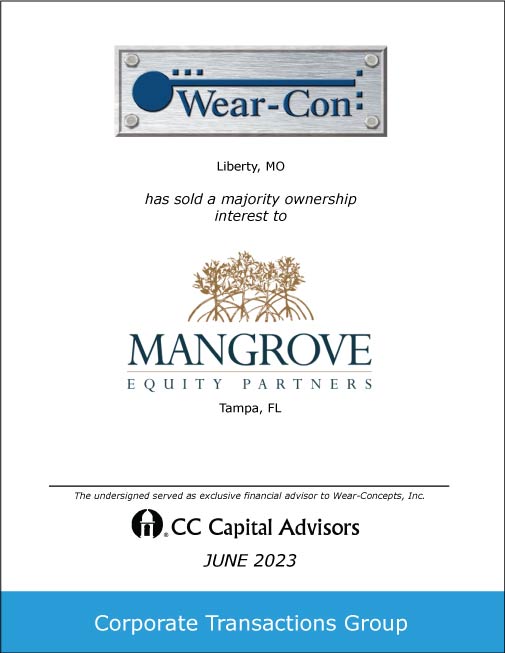 Wearcon-Mangrove transaction