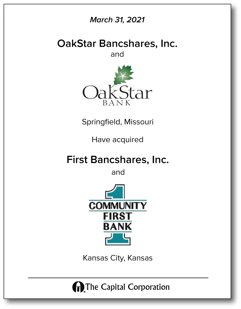 Oak Star / First Community Bank