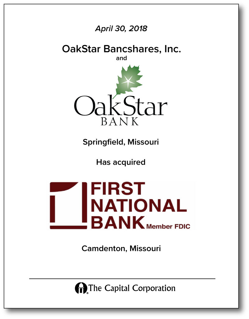 OakStar Bancshares, Inc.