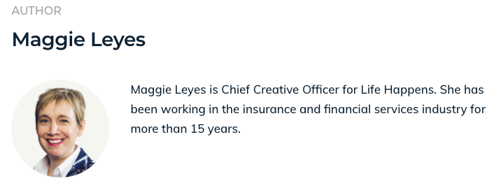 Author: Maggie Leyes, Chief Creative Officer for Life Happens